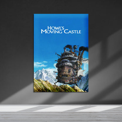 Flex Designs Metal Poster Howls Moving Castle 5 x 7" Home Goods - Movie 2004 Movie Metal Poster