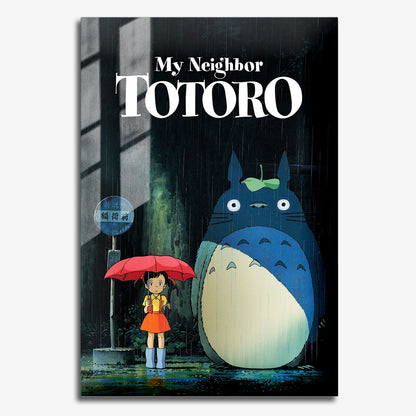 Flex Designs Metal Poster My Neighbor Totoro Cinematic 11 x 17" Home Goods - Movie 1988 Movie Metal Poster