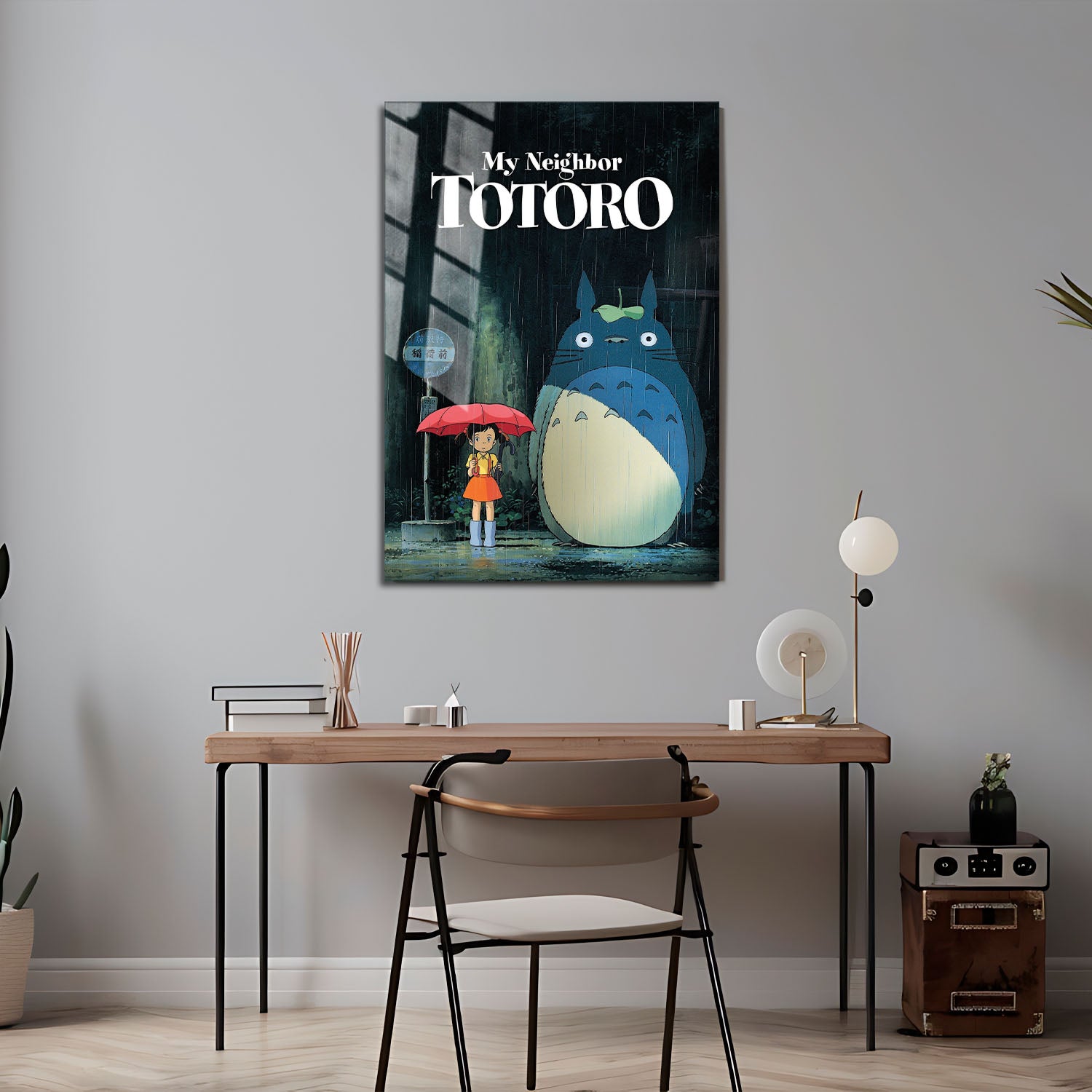Flex Designs Metal Poster My Neighbor Totoro Cinematic 5 x 7" Home Goods - Movie 1988 Movie Metal Poster