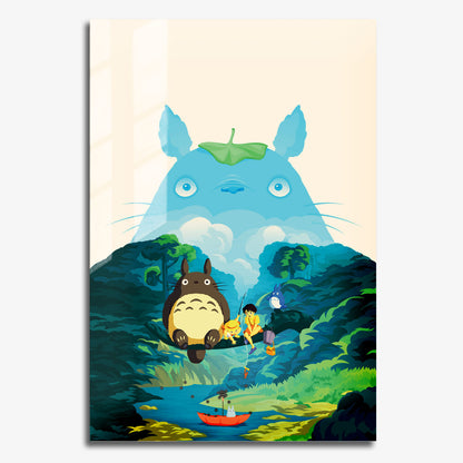 Flex Designs Metal Poster My Neighbor Totoro Sketch 11 x 17" Home Goods - Movie 1988 Movie Metal Poster