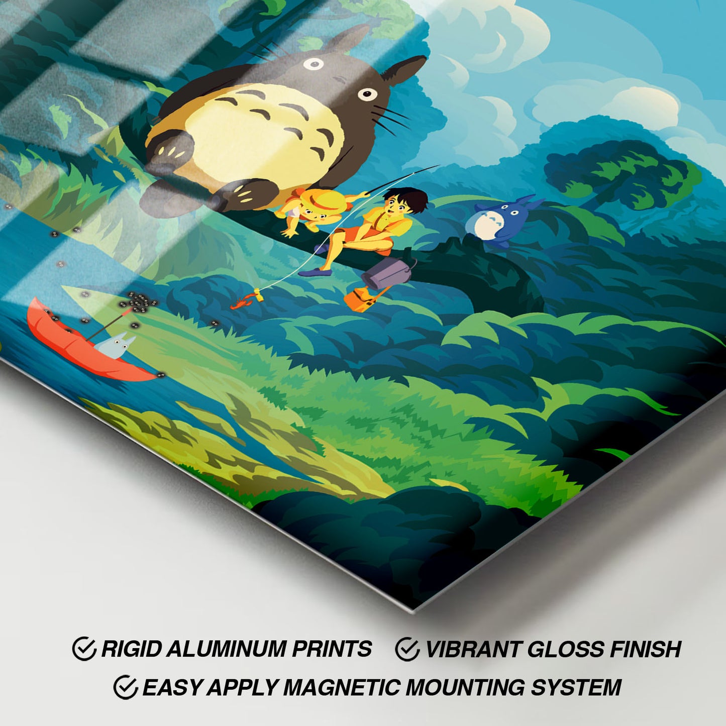 Flex Designs Metal Poster My Neighbor Totoro Sketch 11 x 17" Home Goods - Movie 1988 Movie Metal Poster