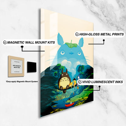 Flex Designs Metal Poster My Neighbor Totoro Sketch 16 x 24" Home Goods - Movie 1988 Movie Metal Poster