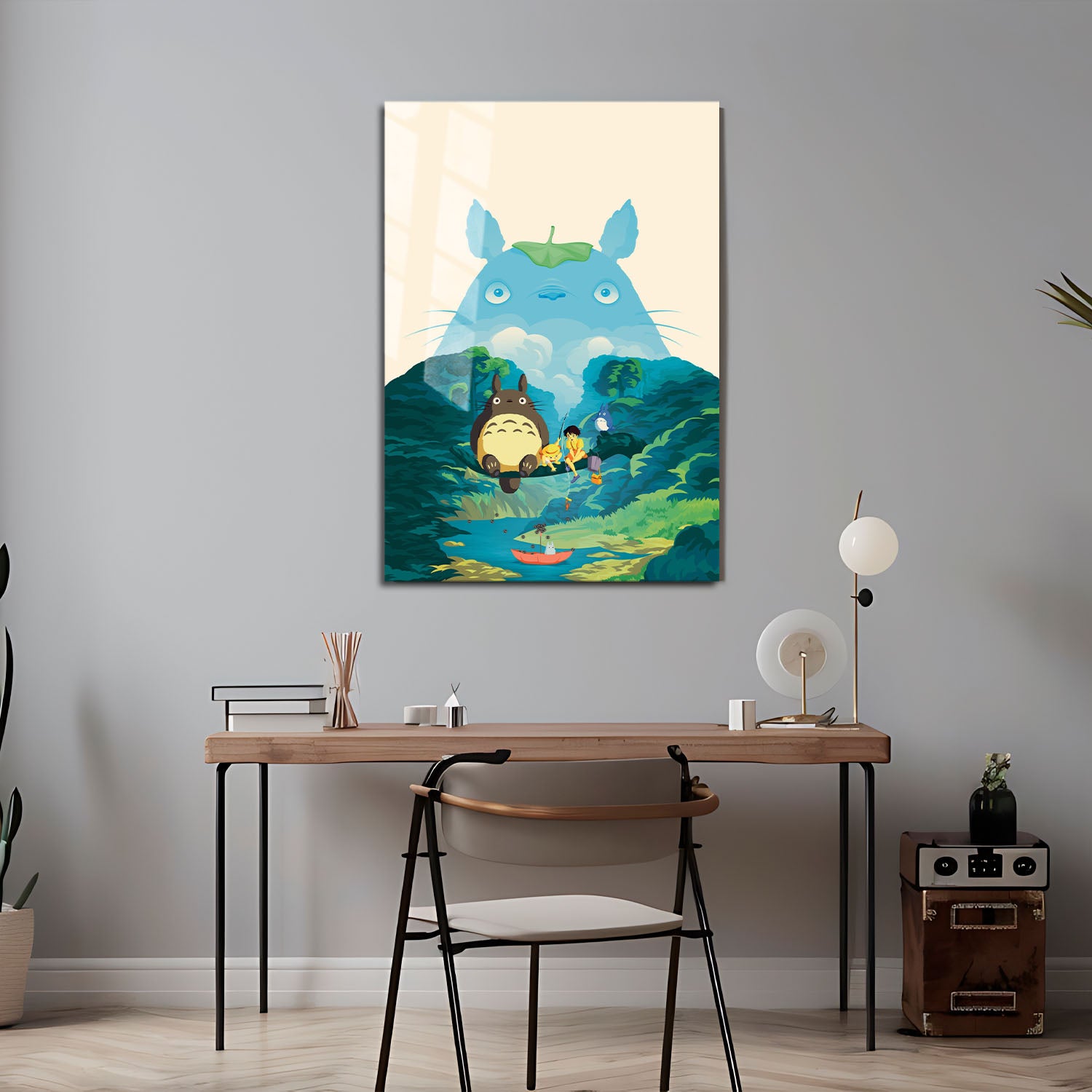 Flex Designs Metal Poster My Neighbor Totoro Sketch 5 x 7" Home Goods - Movie 1988 Movie Metal Poster