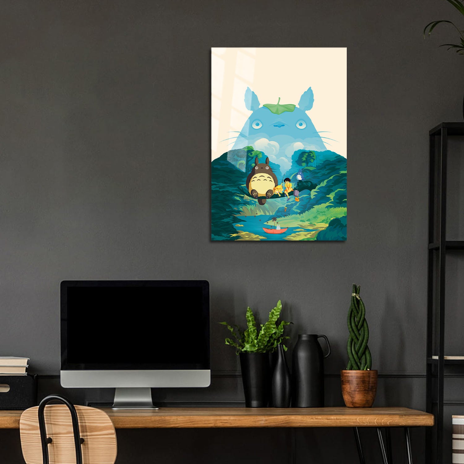 Flex Designs Metal Poster My Neighbor Totoro Sketch 24 x 36" Home Goods - Movie 1988 Movie Metal Poster