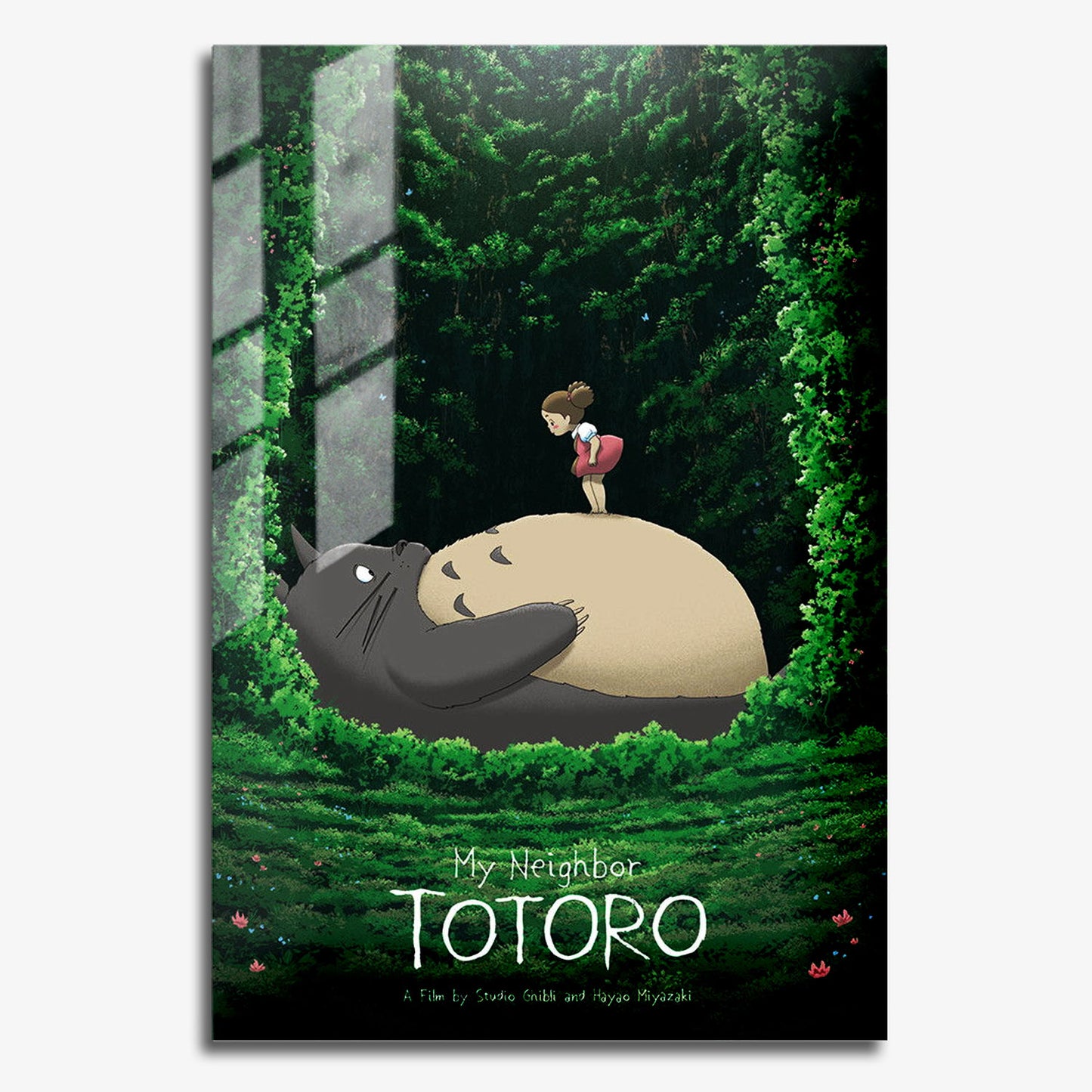 Flex Designs Metal Poster My Neighbor Totoro Theatrical 11 x 17" Home Goods - Movie 1988 Movie Metal Poster