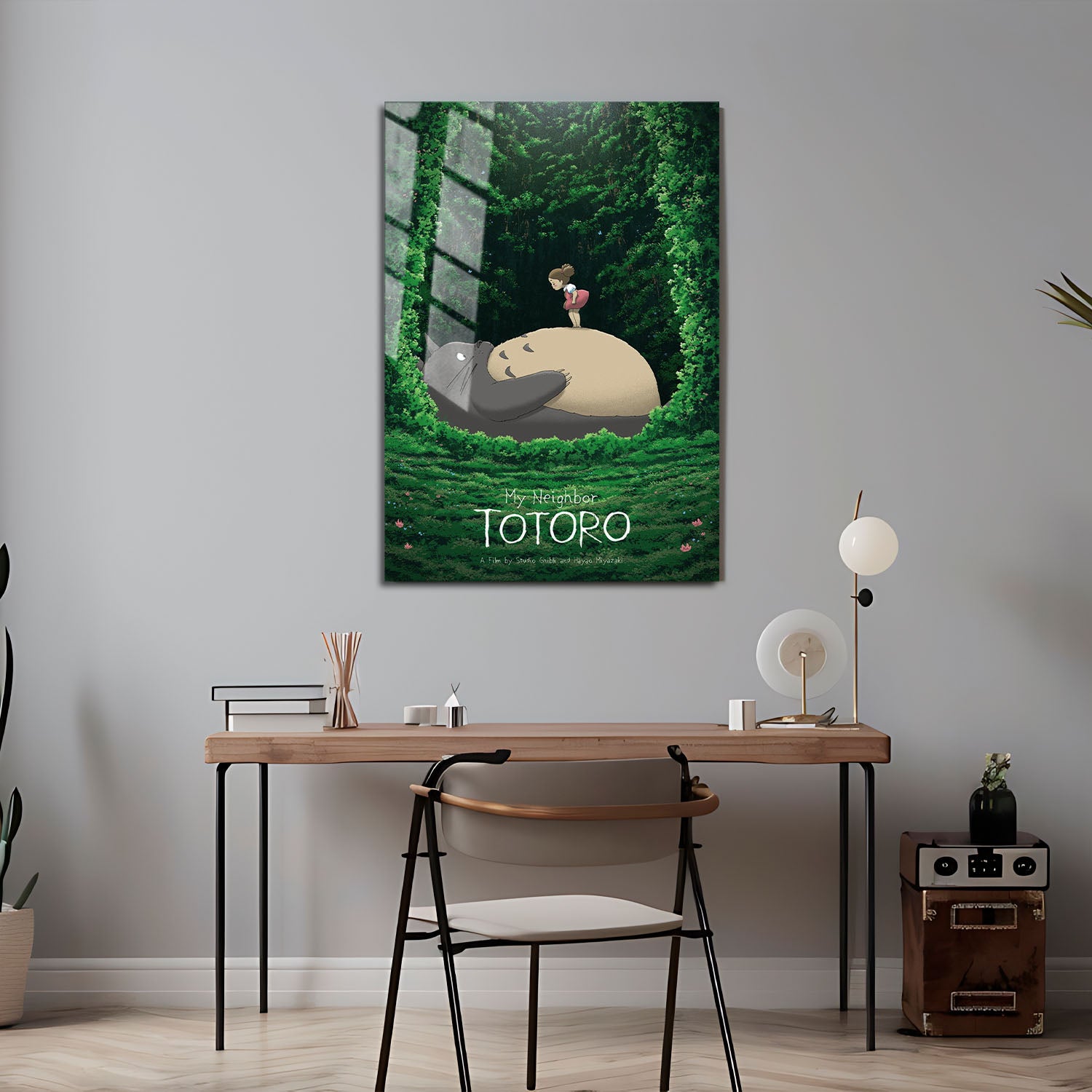 Flex Designs Metal Poster My Neighbor Totoro Theatrical 5 x 7" Home Goods - Movie 1988 Movie Metal Poster