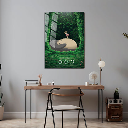 Flex Designs Metal Poster My Neighbor Totoro Theatrical 5 x 7" Home Goods - Movie 1988 Movie Metal Poster