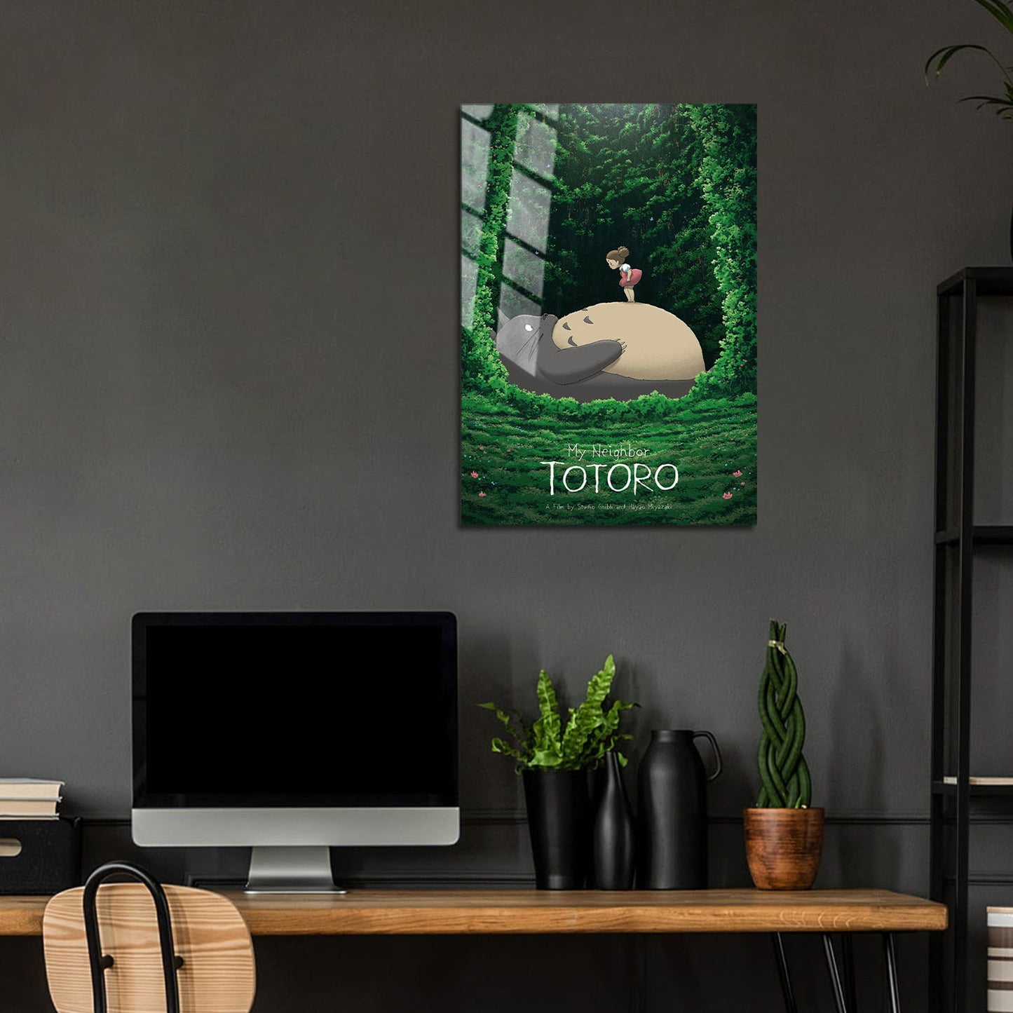 Flex Designs Metal Poster My Neighbor Totoro Theatrical 24 x 36" Home Goods - Movie 1988 Movie Metal Poster