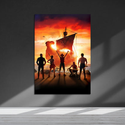 Flex Designs Metal Poster One Piece Live Action Key Art 5 x 7" Home Goods - TV Show 2023 TV Show Metal Poster