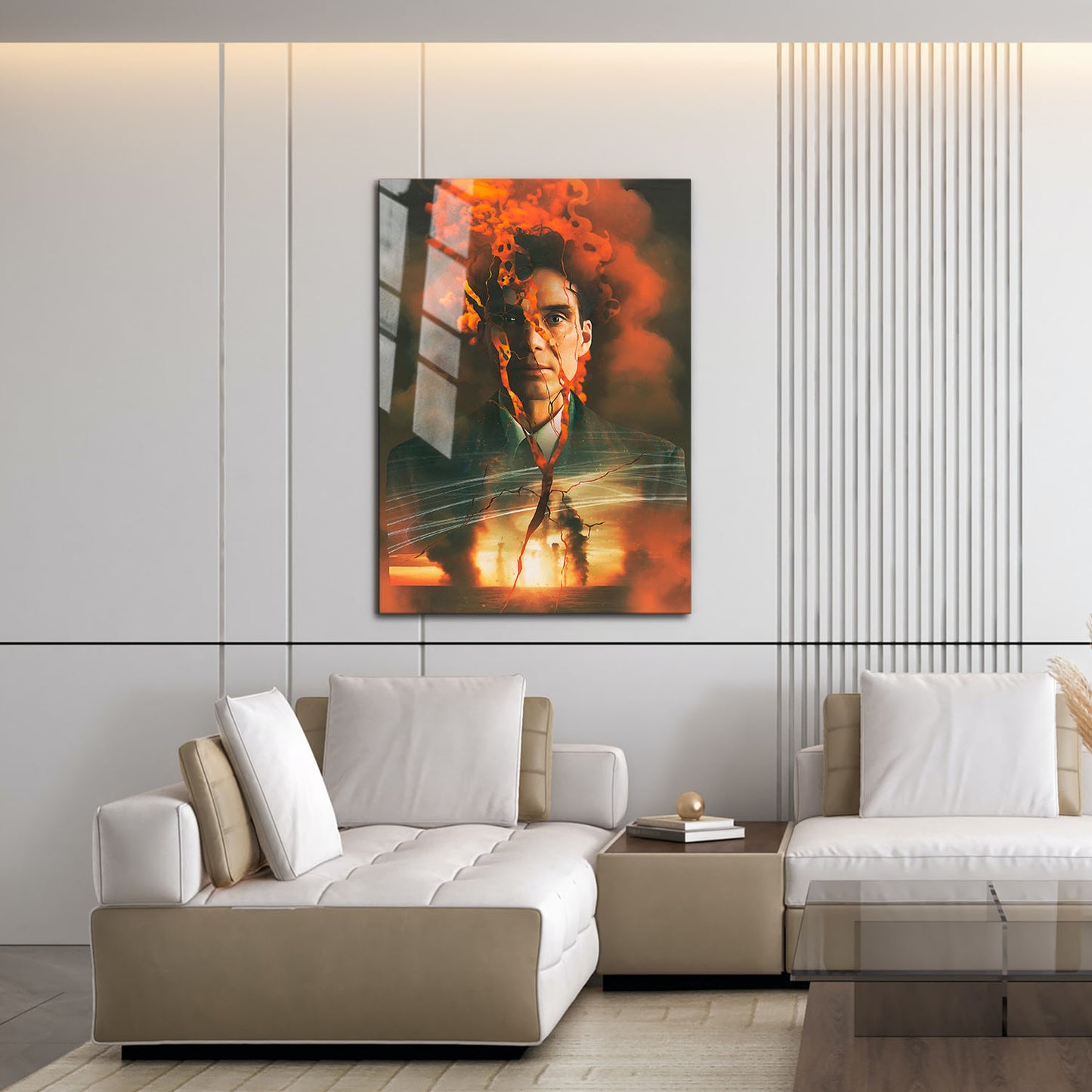 Flex Designs Metal Poster Oppenheimer Cartoon 16 x 24" Home Goods - Movie 2023 Movie Metal Poster