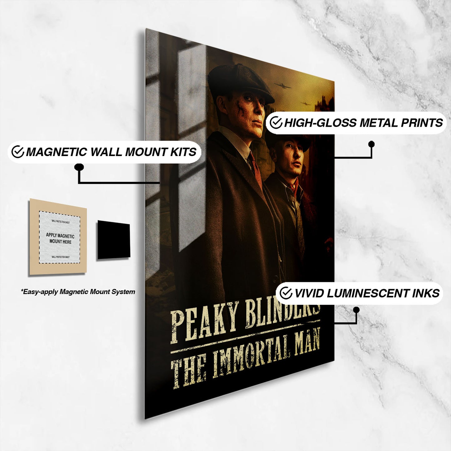 Flex Designs Metal Poster Peaky Blinders The Immortal Man Theatrical 16 x 24" Home Goods - TV Show 2026 TV Show Metal Poster