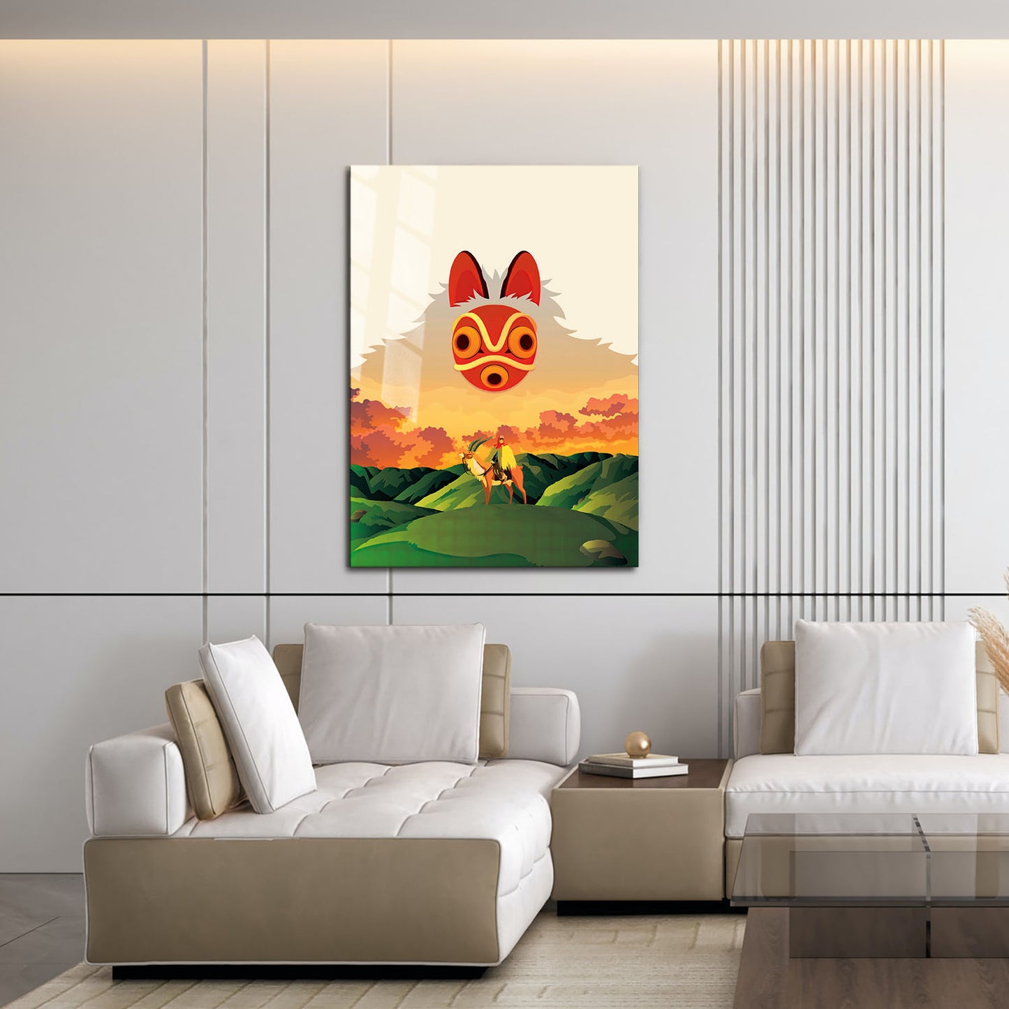 Flex Designs Metal Poster Princess Mononoke Sketch 16 x 24" Home Goods - Movie 1997 Movie Metal Poster
