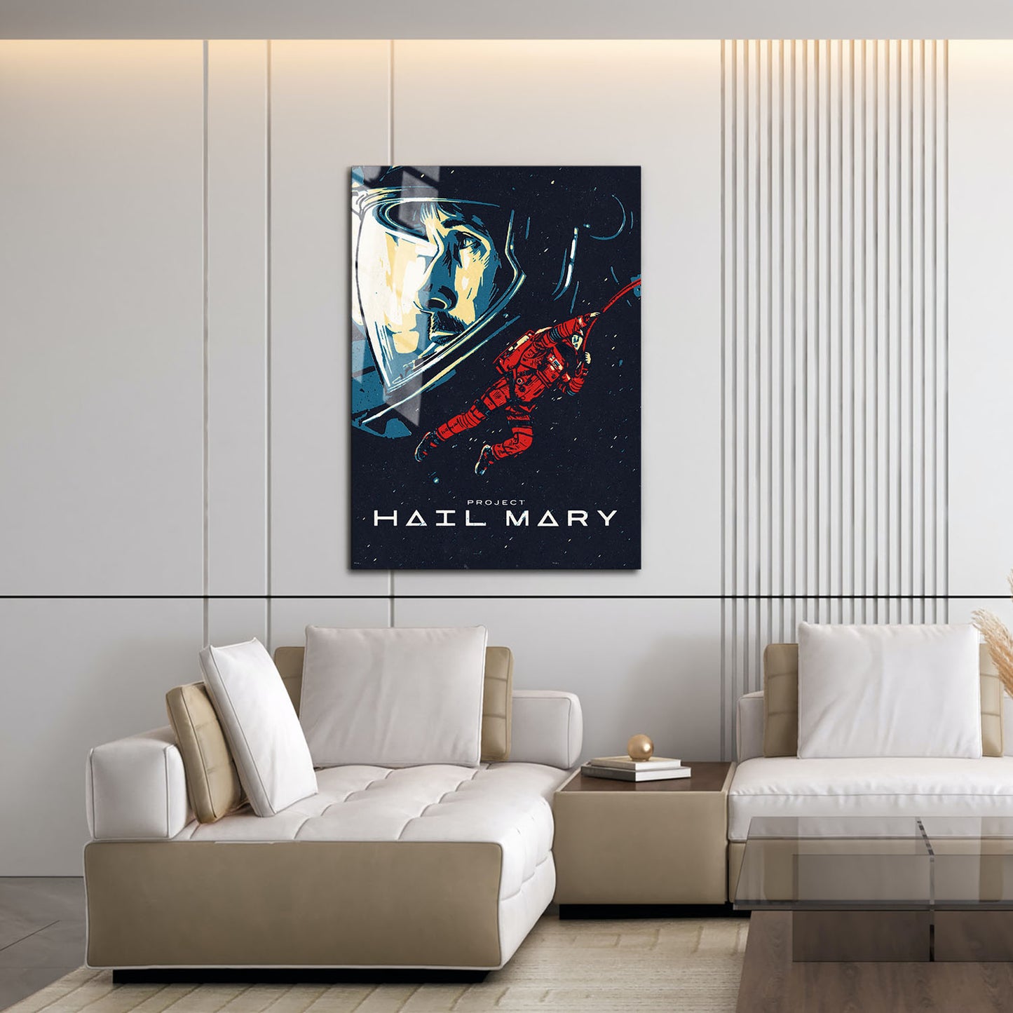 Flex Designs Metal Poster Project Hail Mary Cartoon 16 x 24" Home Goods - Movie 2026 Movie Metal Poster