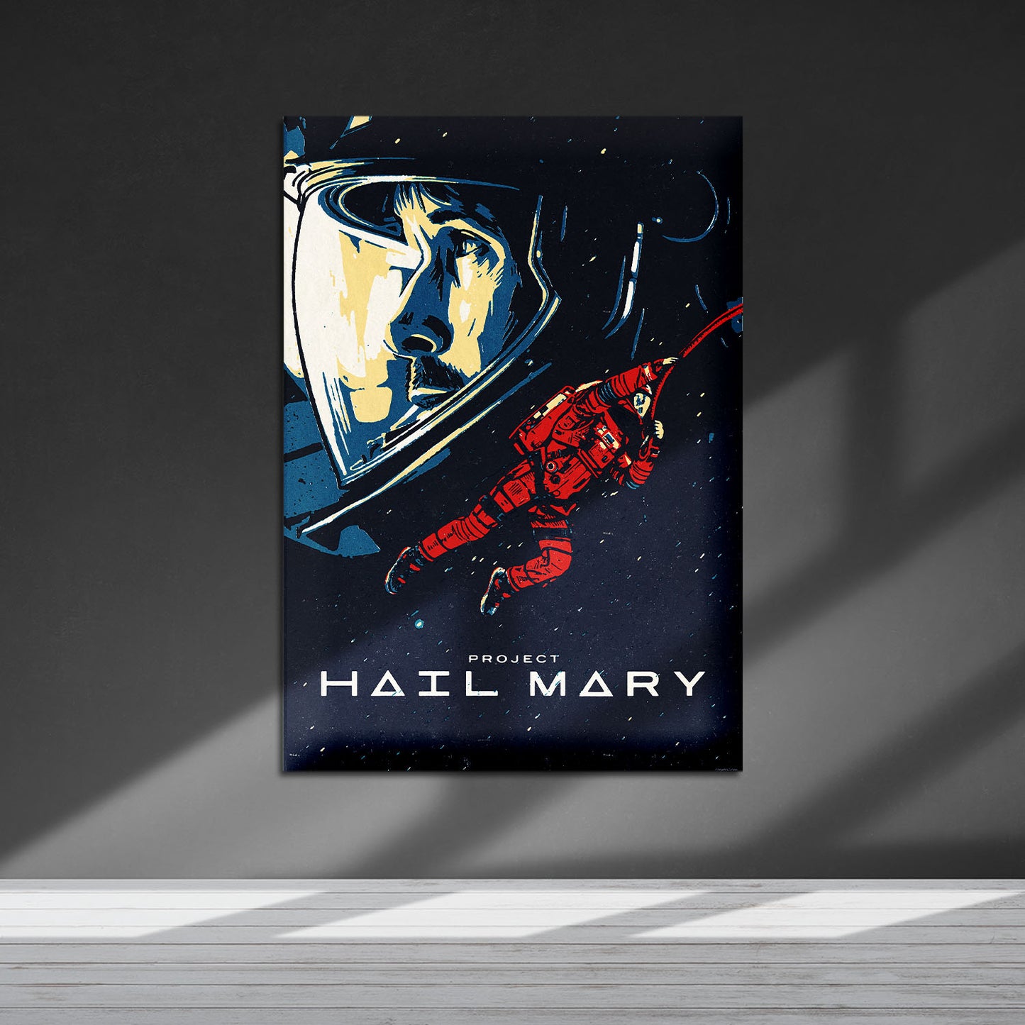 Flex Designs Metal Poster Project Hail Mary Cartoon 5 x 7" Home Goods - Movie 2026 Movie Metal Poster