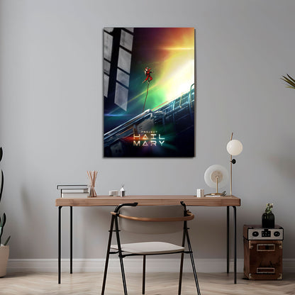 Flex Designs Metal Poster Project Hail Mary Key Visual 5 x 7" Home Goods - Movie 2026 Movie Metal Poster