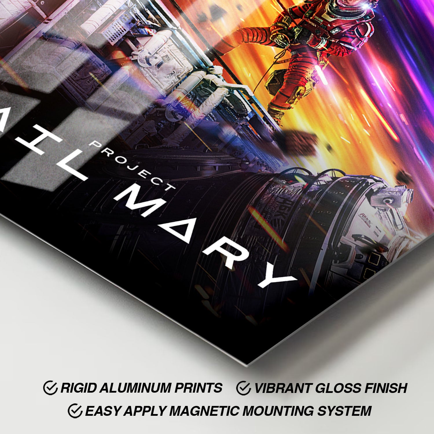 Flex Designs Metal Poster Project Hail Mary Theatrical 11 x 17" Home Goods - Movie 2026 Movie Metal Poster