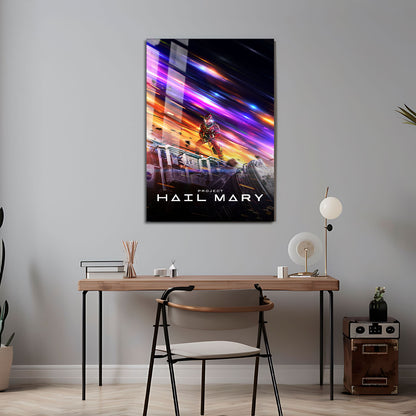Flex Designs Metal Poster Project Hail Mary Theatrical 5 x 7" Home Goods - Movie 2026 Movie Metal Poster