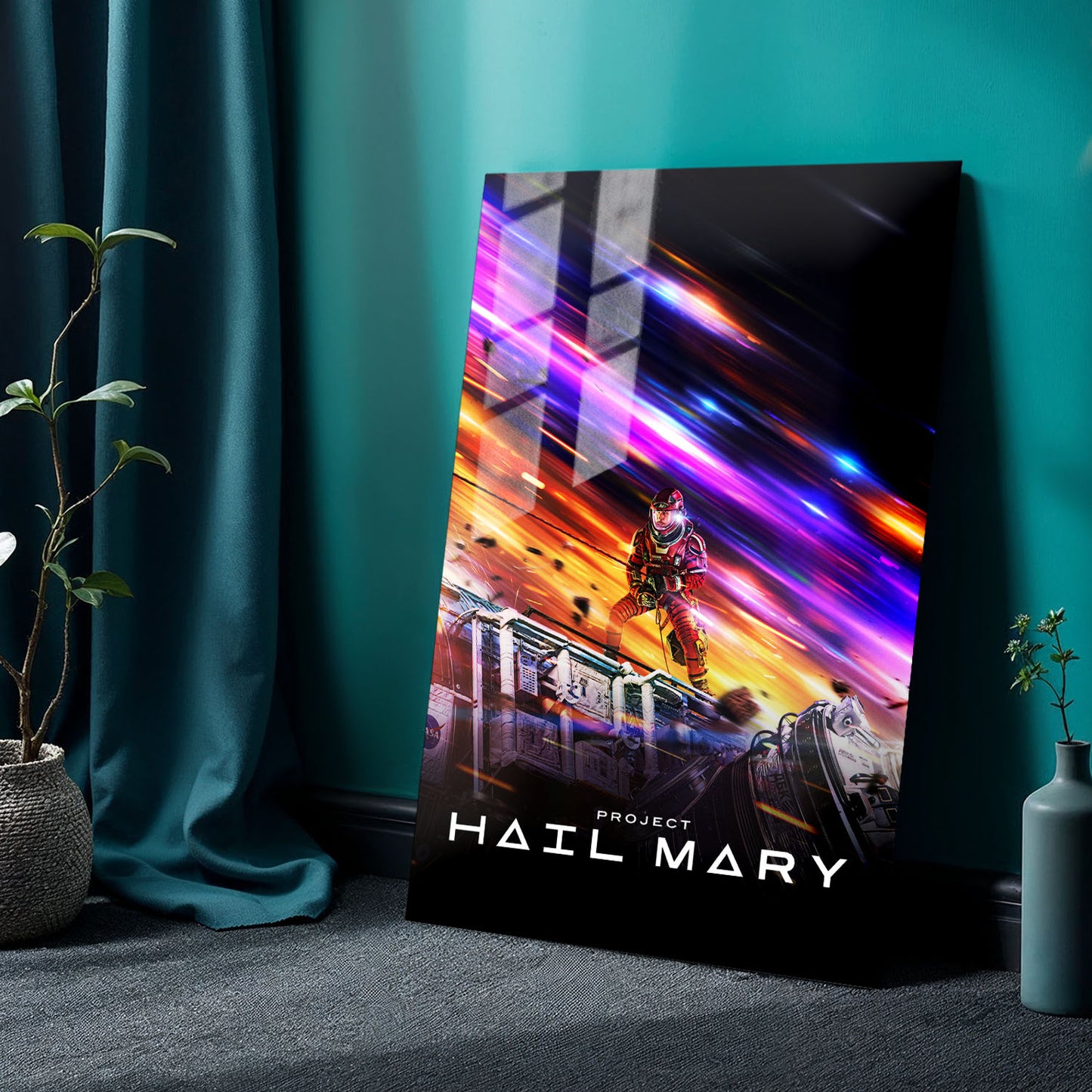 Flex Designs Metal Poster Project Hail Mary Theatrical 24 x 36" Home Goods - Movie 2026 Movie Metal Poster