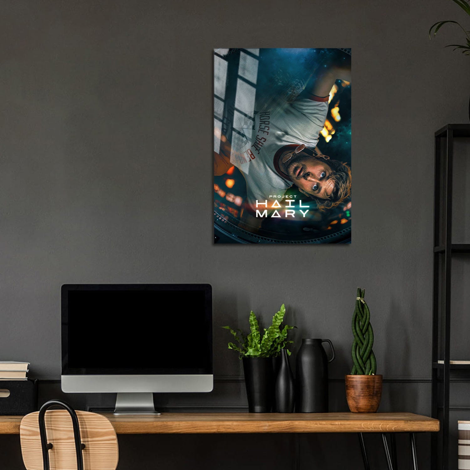 Flex Designs Metal Poster Project Hail Mary 24 x 36" Home Goods - Movie 2026 Movie Metal Poster