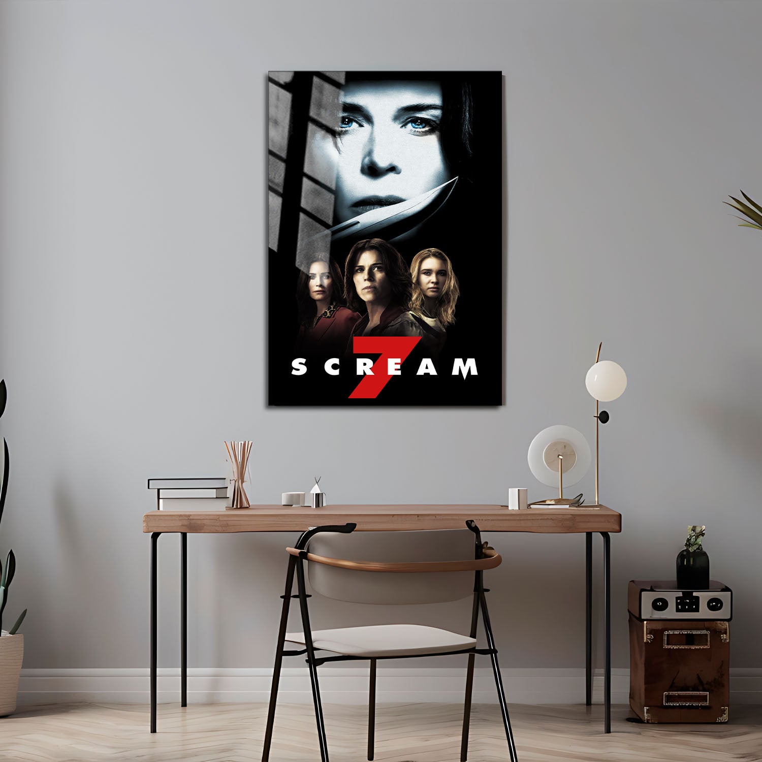 Flex Designs Metal Poster Scream 7 Alternate 5 x 7" Home Goods - Movie 2026 Movie Metal Poster