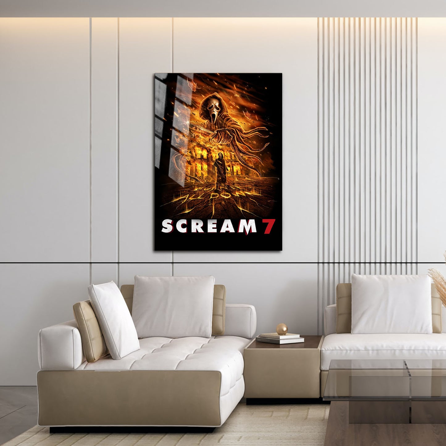 Flex Designs Metal Poster Scream 7 Cinematic 16 x 24" Home Goods - Movie 2026 Movie Metal Poster
