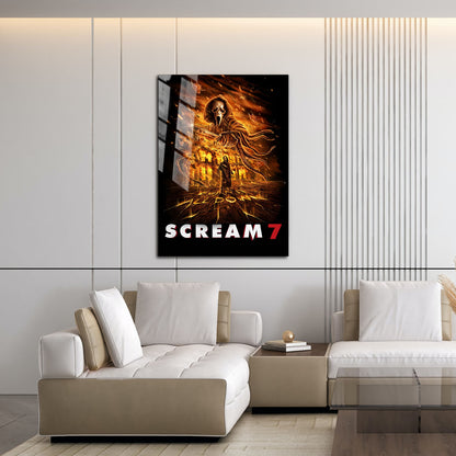 Flex Designs Metal Poster Scream 7 Cinematic 16 x 24" Home Goods - Movie 2026 Movie Metal Poster