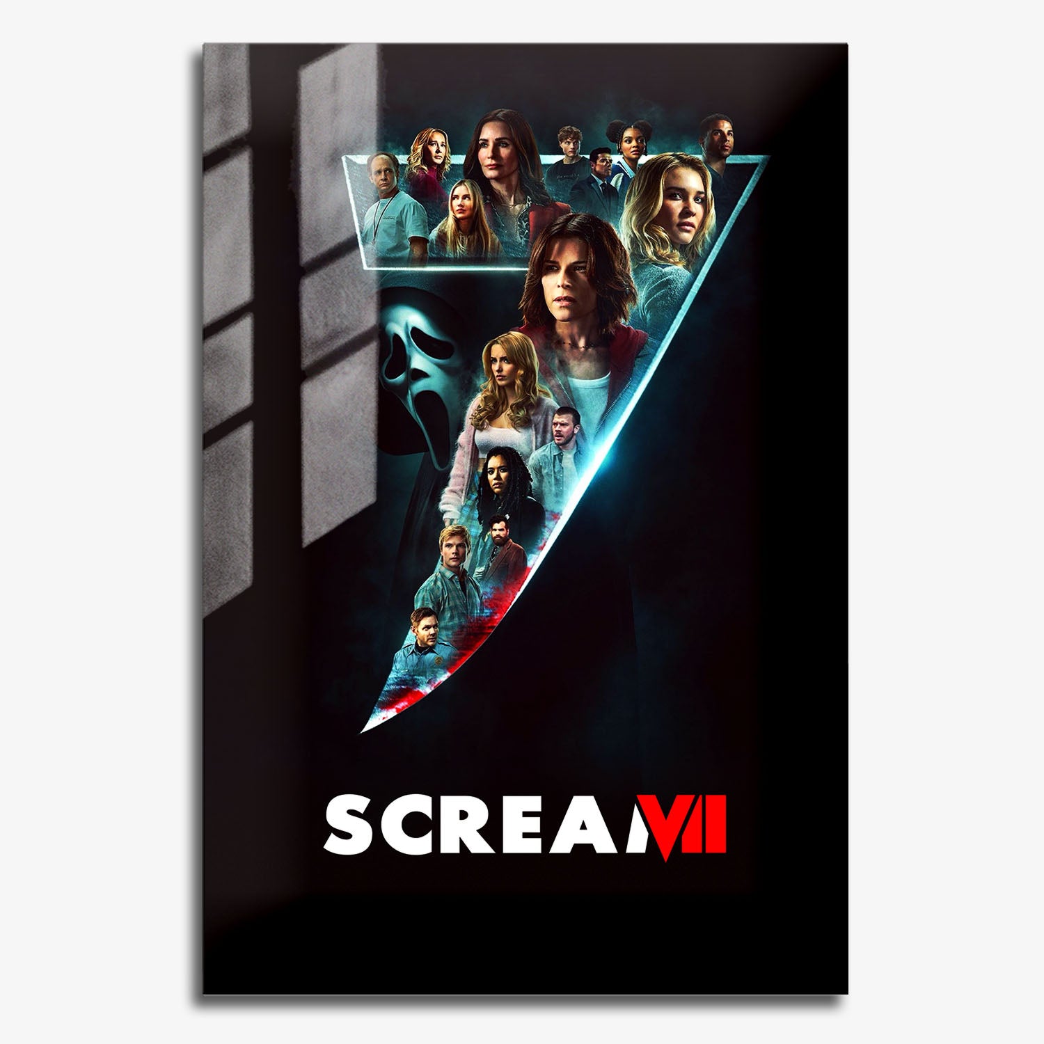 Flex Designs Metal Poster Scream 7 Key Visual 11 x 17" Home Goods - Movie 2026 Movie Metal Poster
