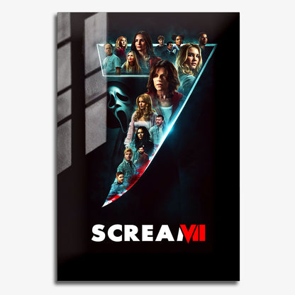 Flex Designs Metal Poster Scream 7 Key Visual 11 x 17" Home Goods - Movie 2026 Movie Metal Poster