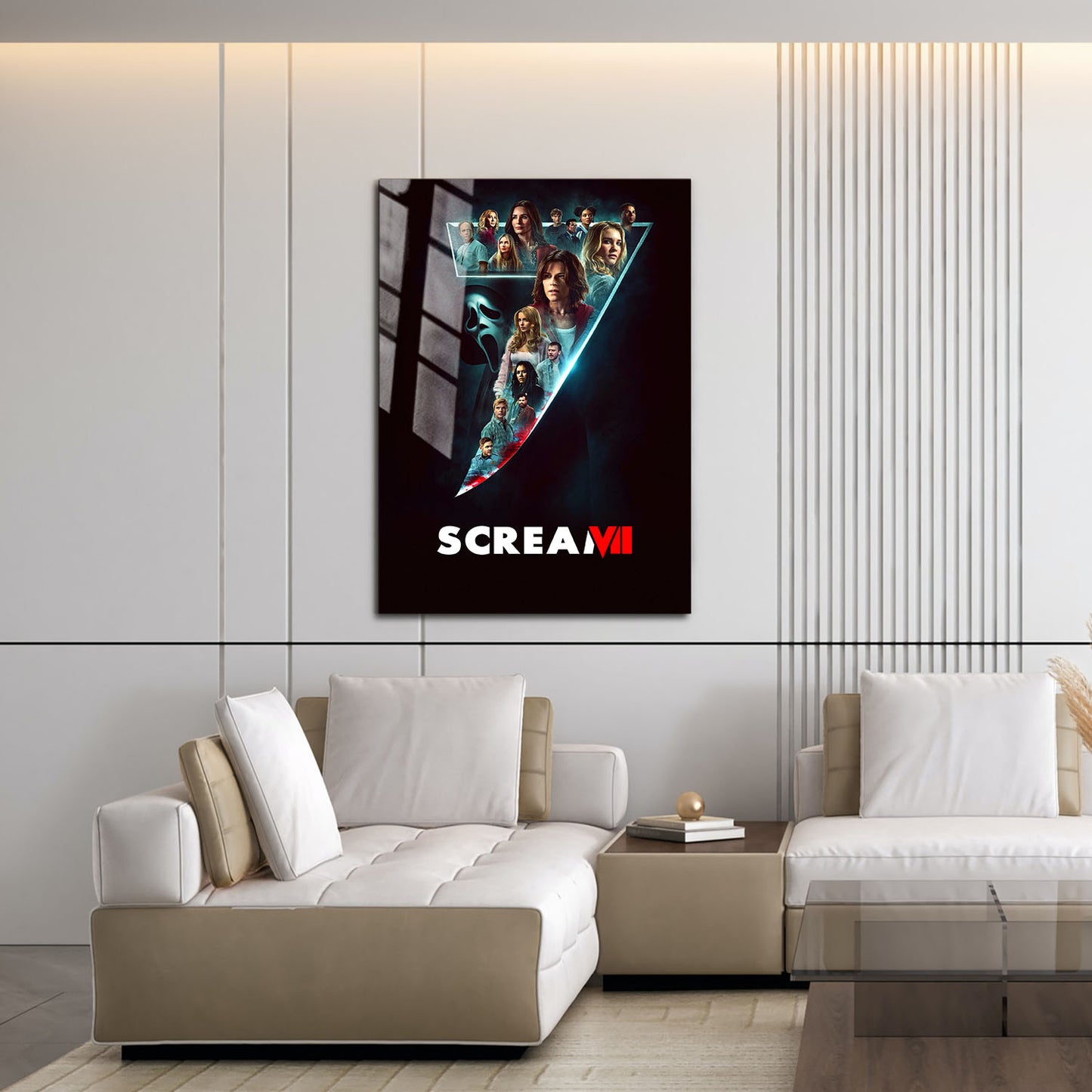 Flex Designs Metal Poster Scream 7 Key Visual 16 x 24" Home Goods - Movie 2026 Movie Metal Poster