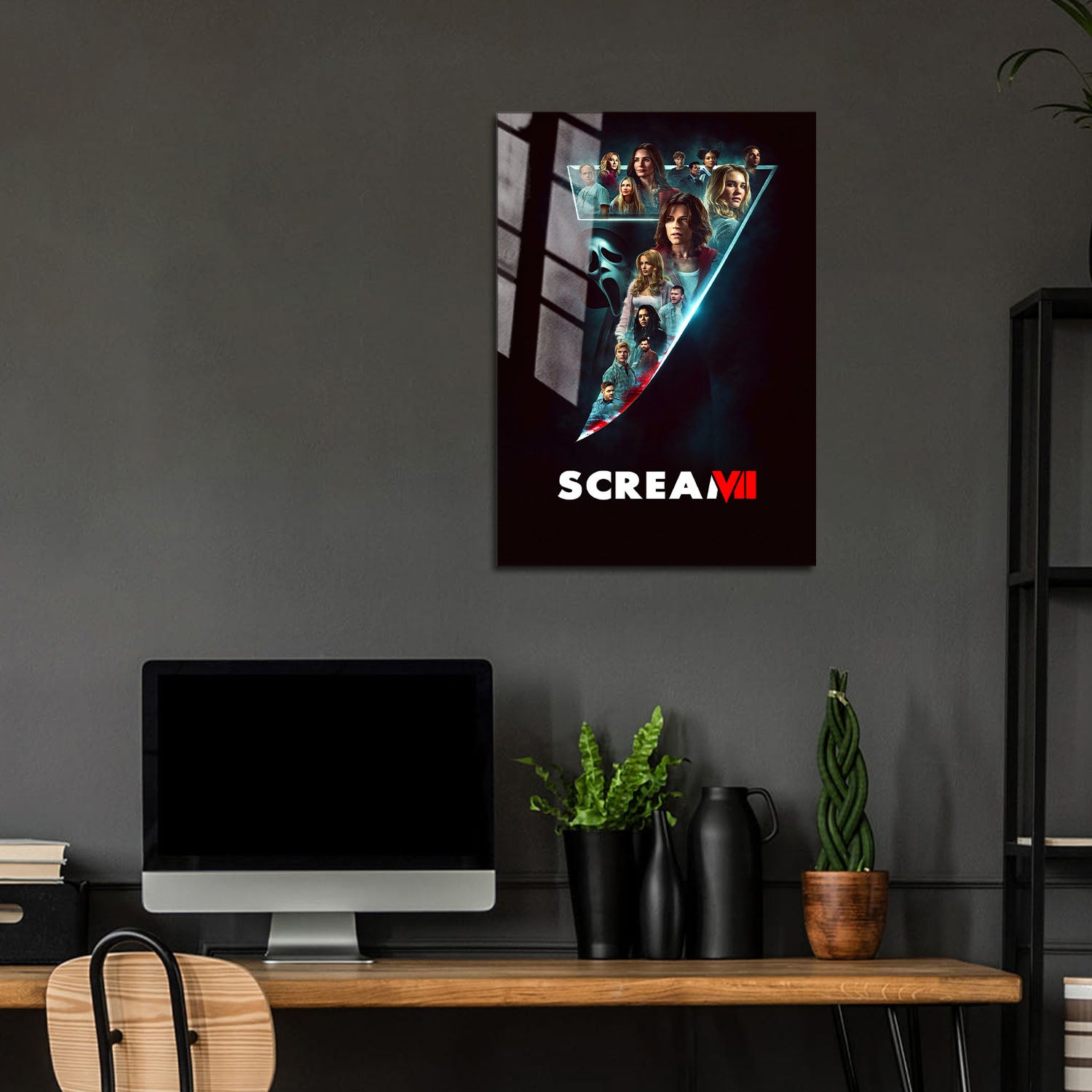 Flex Designs Metal Poster Scream 7 Key Visual 24 x 36" Home Goods - Movie 2026 Movie Metal Poster