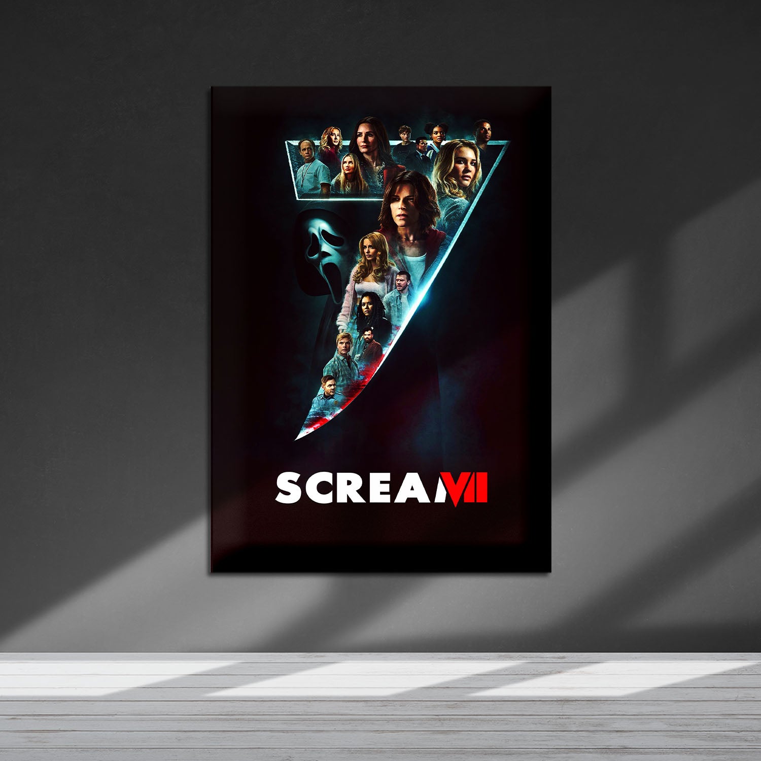 Flex Designs Metal Poster Scream 7 Key Visual 5 x 7" Home Goods - Movie 2026 Movie Metal Poster