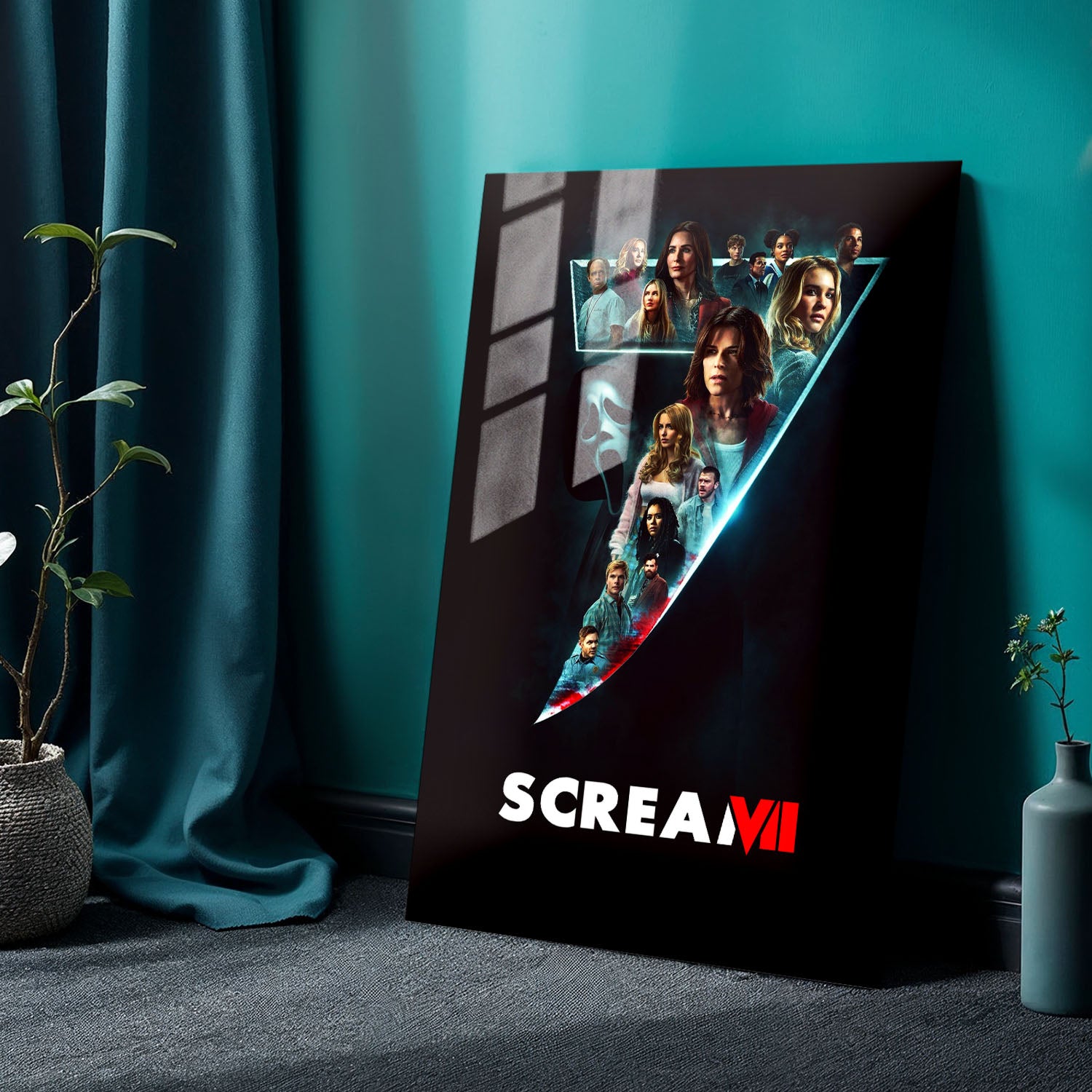 Flex Designs Metal Poster Scream 7 Key Visual 24 x 36" Home Goods - Movie 2026 Movie Metal Poster