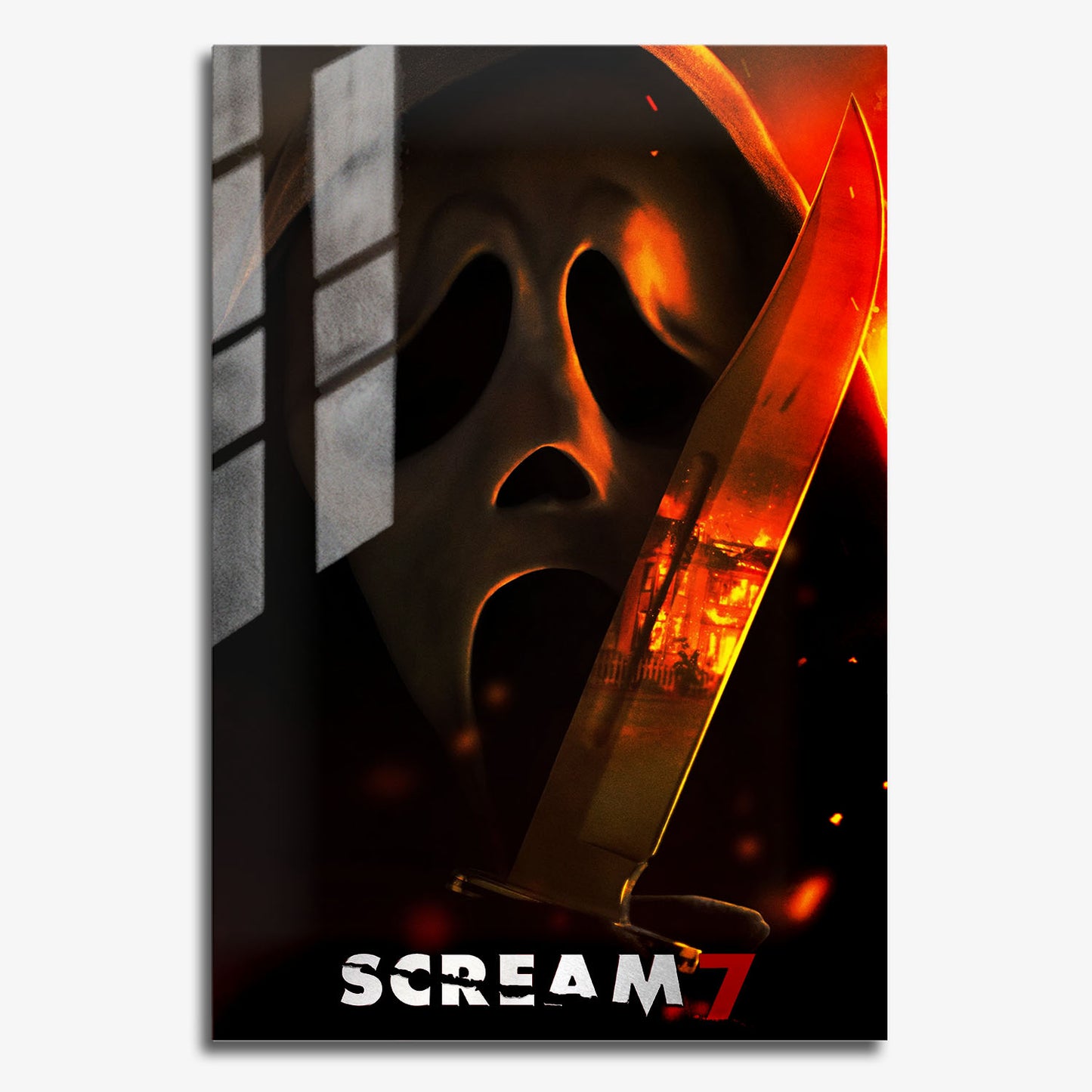 Flex Designs Metal Poster Scream 7 Horror 11 x 17" Home Goods - Movie 2026 Movie Metal Poster