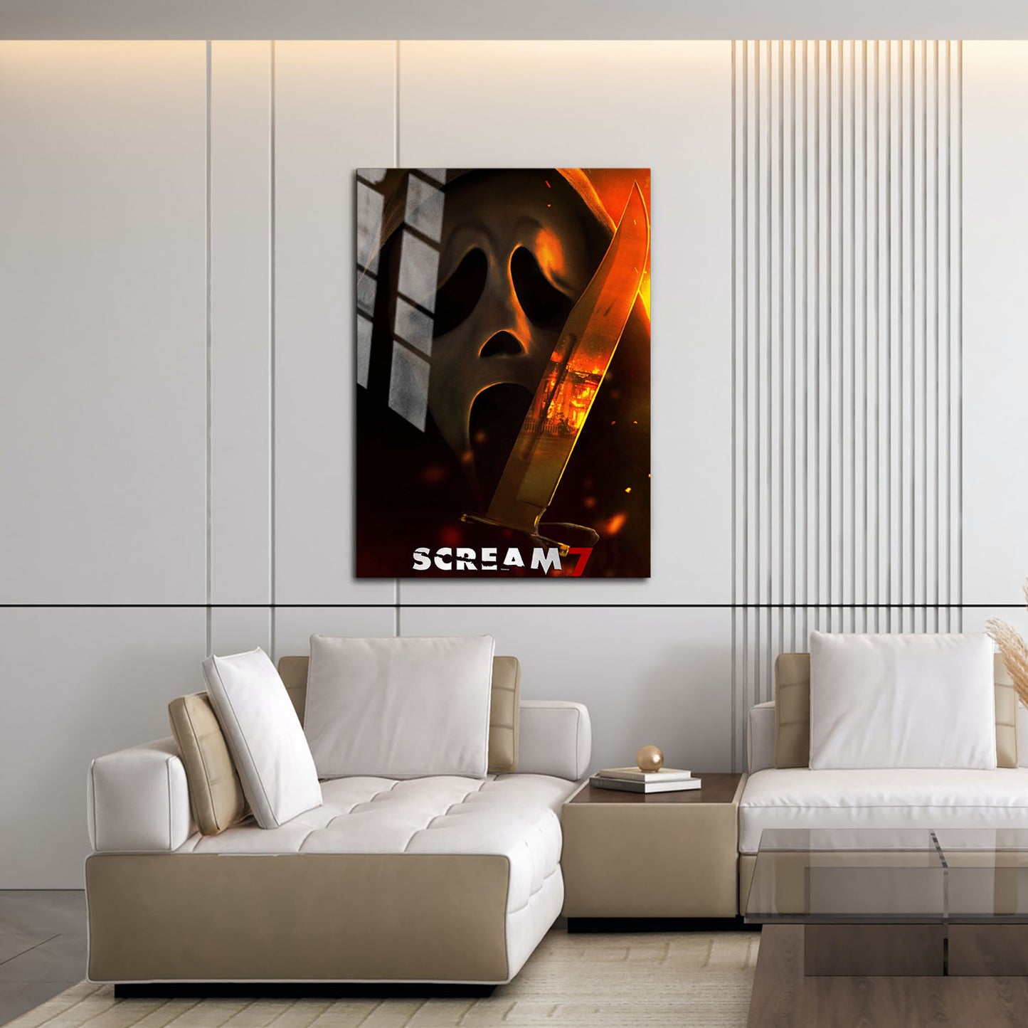 Flex Designs Metal Poster Scream 7 Horror 16 x 24" Home Goods - Movie 2026 Movie Metal Poster