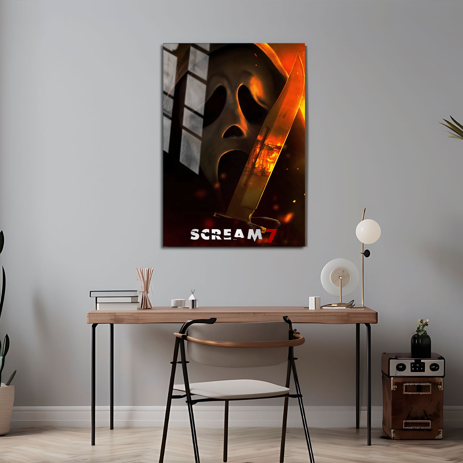 Flex Designs Metal Poster Scream 7 Horror 5 x 7" Home Goods - Movie 2026 Movie Metal Poster