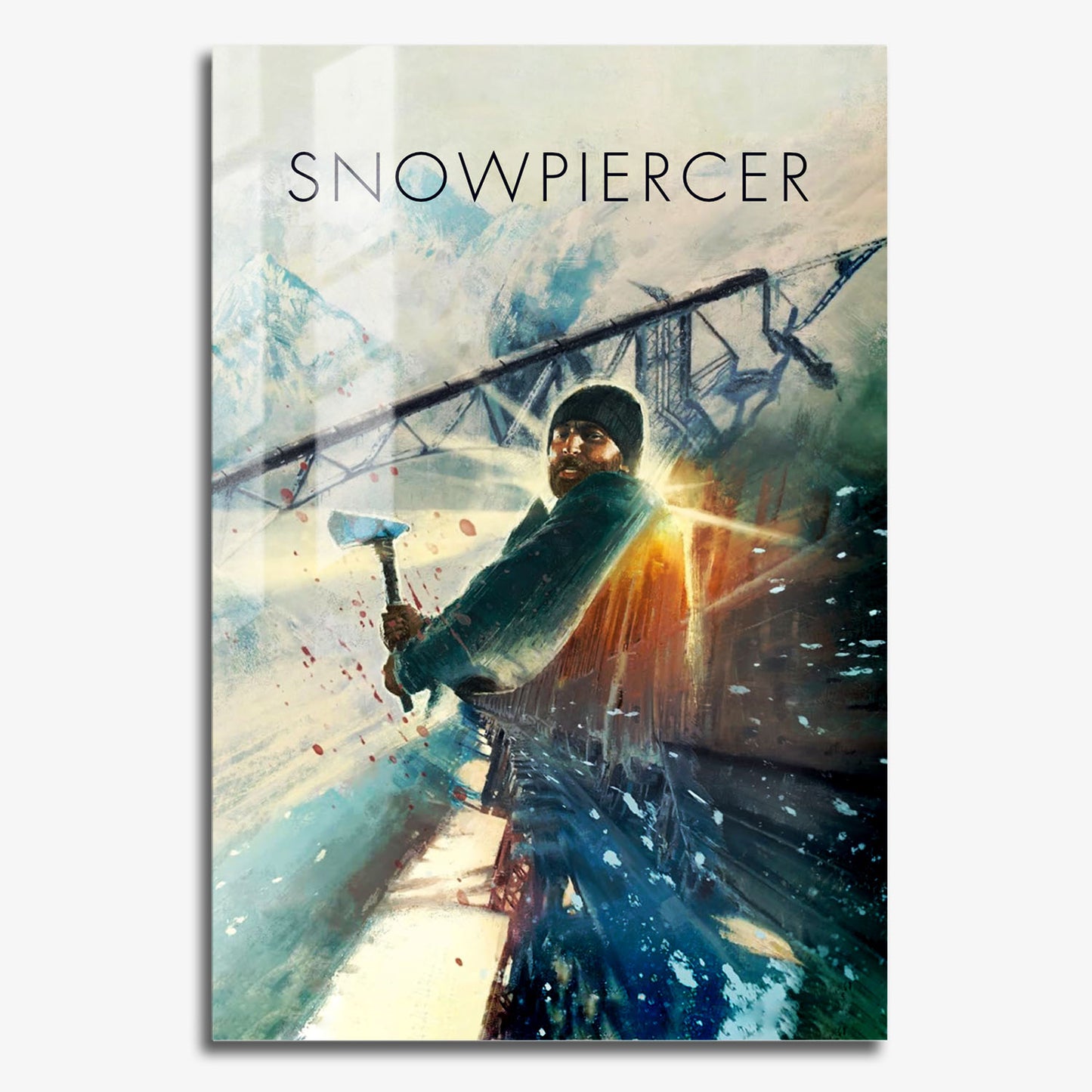 Flex Designs Metal Poster Snowpiercer Sketch 11 x 17" Home Goods - Movie 2013 Movie Metal Poster