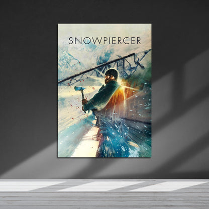 Flex Designs Metal Poster Snowpiercer Sketch 5 x 7" Home Goods - Movie 2013 Movie Metal Poster