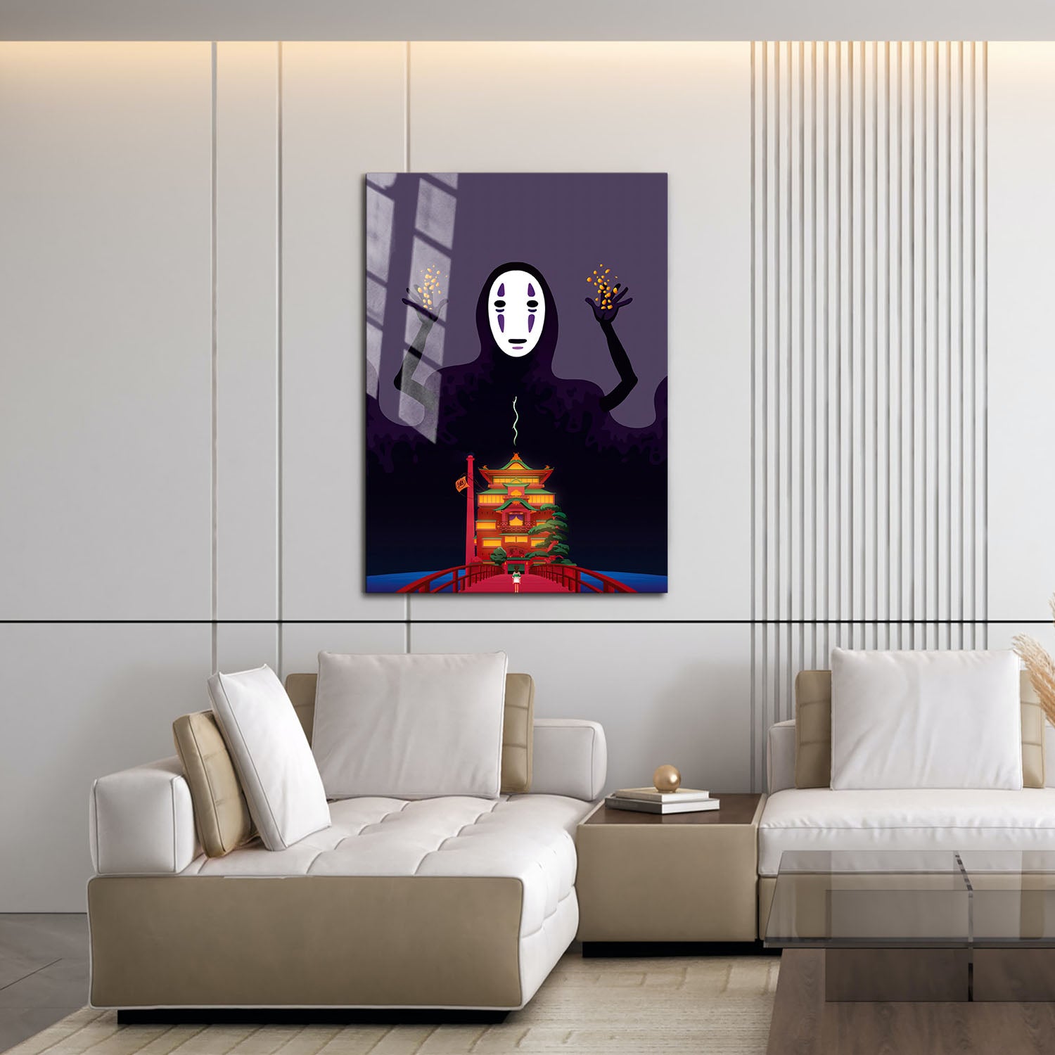 Flex Designs Metal Poster Spirited Away Noface Alternate 16 x 24" Home Goods - Movie 2001 Movie Metal Poster