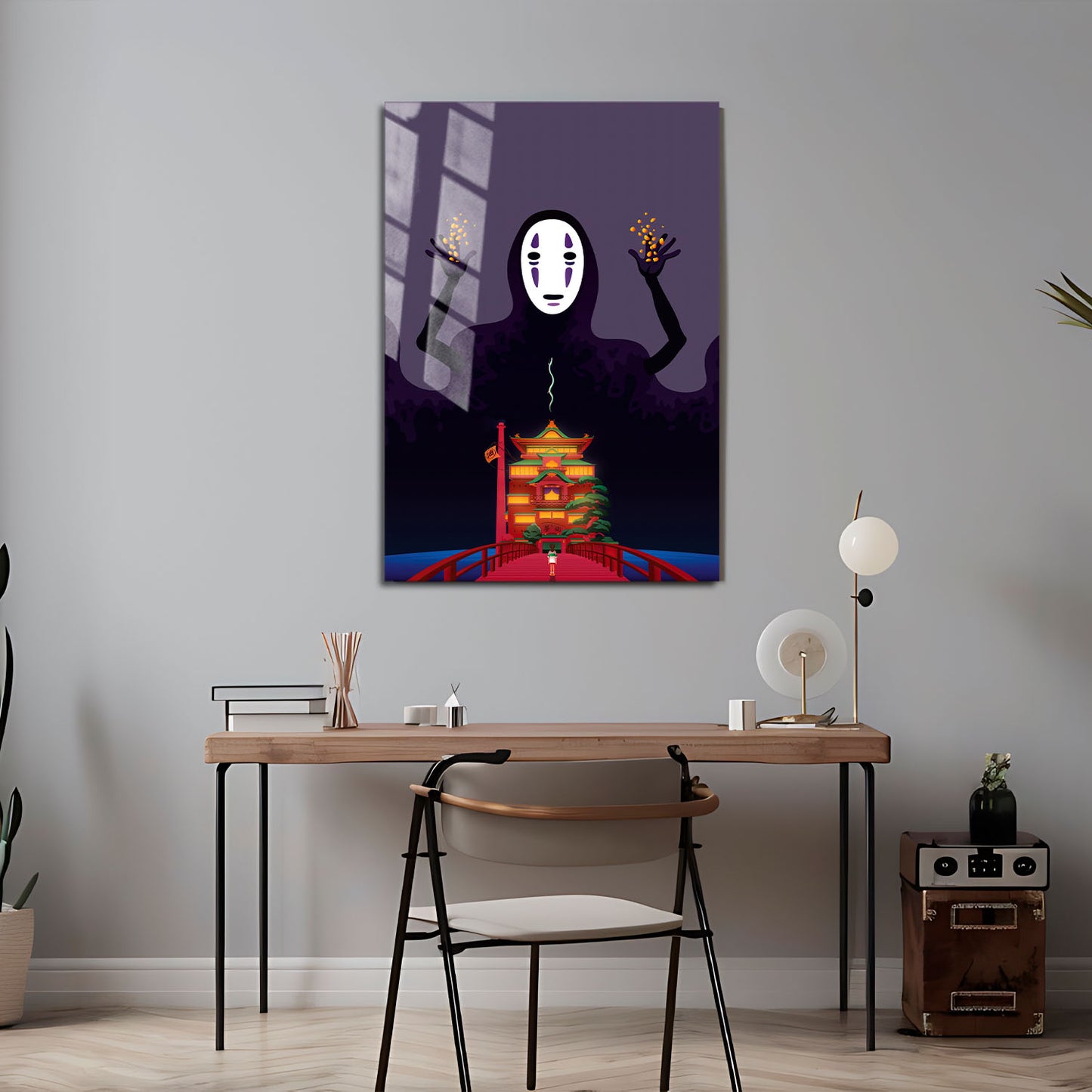 Flex Designs Metal Poster Spirited Away Noface Alternate 5 x 7" Home Goods - Movie 2001 Movie Metal Poster