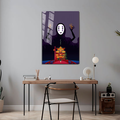 Flex Designs Metal Poster Spirited Away Noface Alternate 5 x 7" Home Goods - Movie 2001 Movie Metal Poster