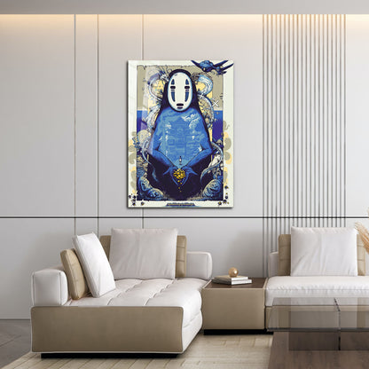 Flex Designs Metal Poster Spirited Away Noface Sketch 16 x 24" Home Goods - Movie 2001 Movie Metal Poster
