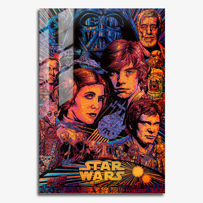 Flex Designs Metal Poster Star Wars Sketch 11 x 17" Home Goods - Movie 1977 Movie Metal Poster