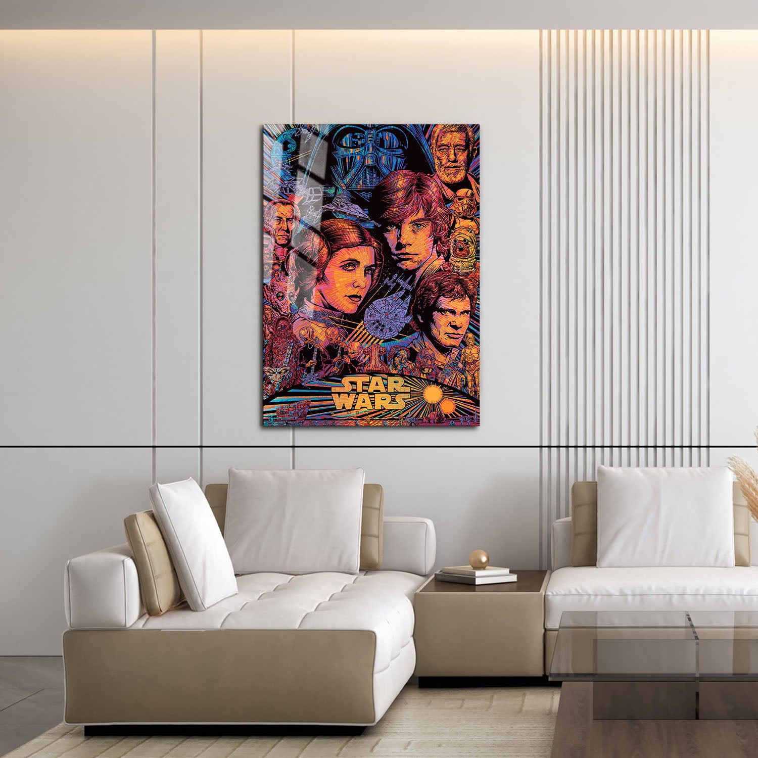 Flex Designs Metal Poster Star Wars Sketch 16 x 24" Home Goods - Movie 1977 Movie Metal Poster