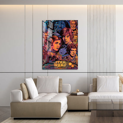 Flex Designs Metal Poster Star Wars Sketch 16 x 24" Home Goods - Movie 1977 Movie Metal Poster