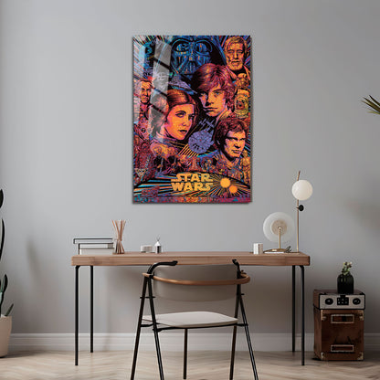 Flex Designs Metal Poster Star Wars Sketch 5 x 7" Home Goods - Movie 1977 Movie Metal Poster