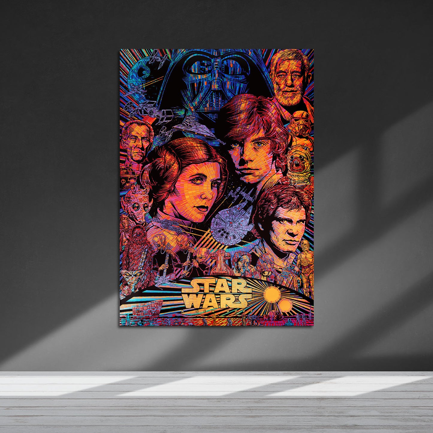 Flex Designs Metal Poster Star Wars Sketch 5 x 7" Home Goods - Movie 1977 Movie Metal Poster