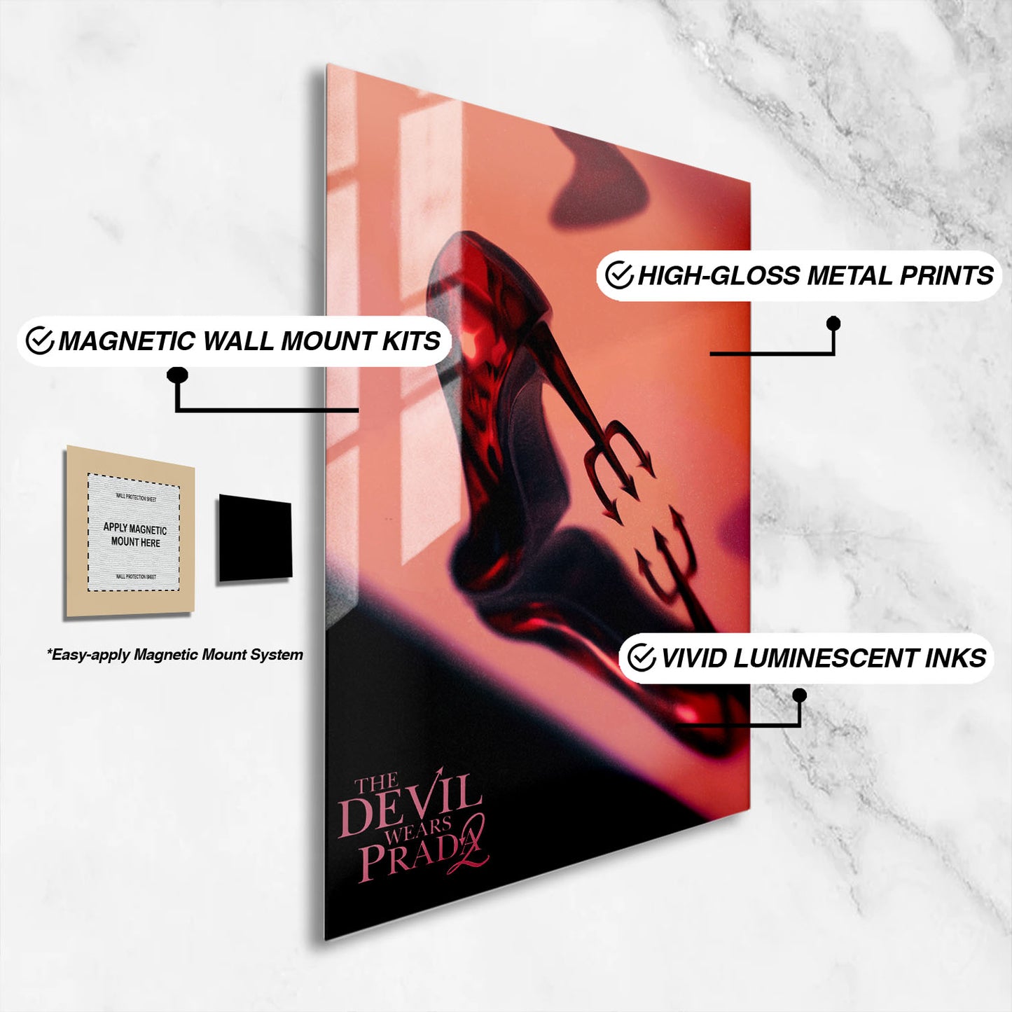 Flex Designs Metal Poster The Devil Wears Prada 2 Cartoon 16 x 24" Home Goods - Movie 2026 Movie Metal Poster