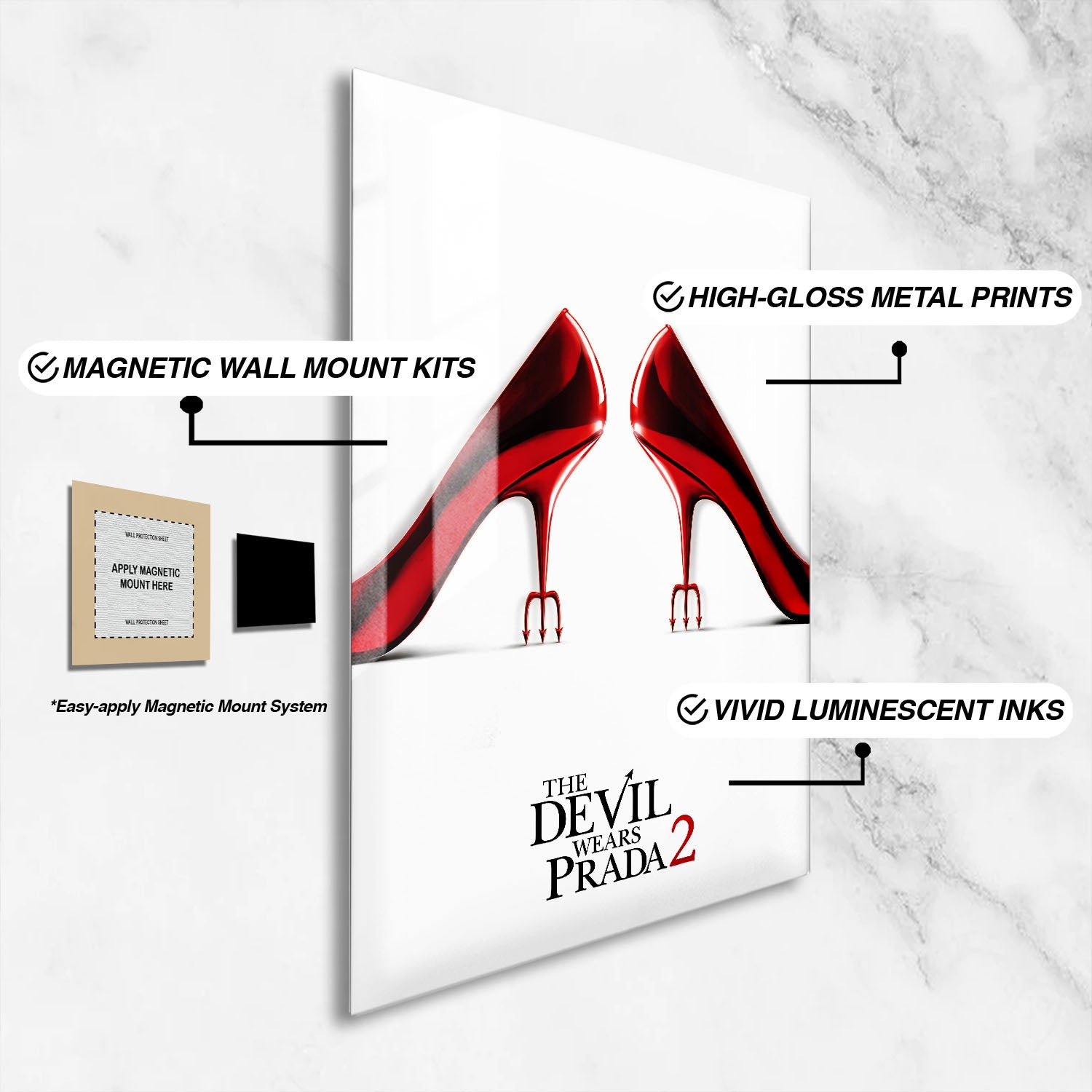 Flex Designs Metal Poster The Devil Wears Prada 2 16 x 24" Home Goods - Movie 2026 Movie Metal Poster