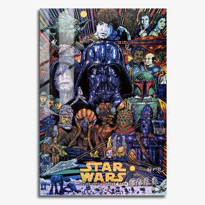 Flex Designs Metal Poster The Empire Strikes Back Sketch 11 x 17" Home Goods - Movie 1980 Movie Metal Poster