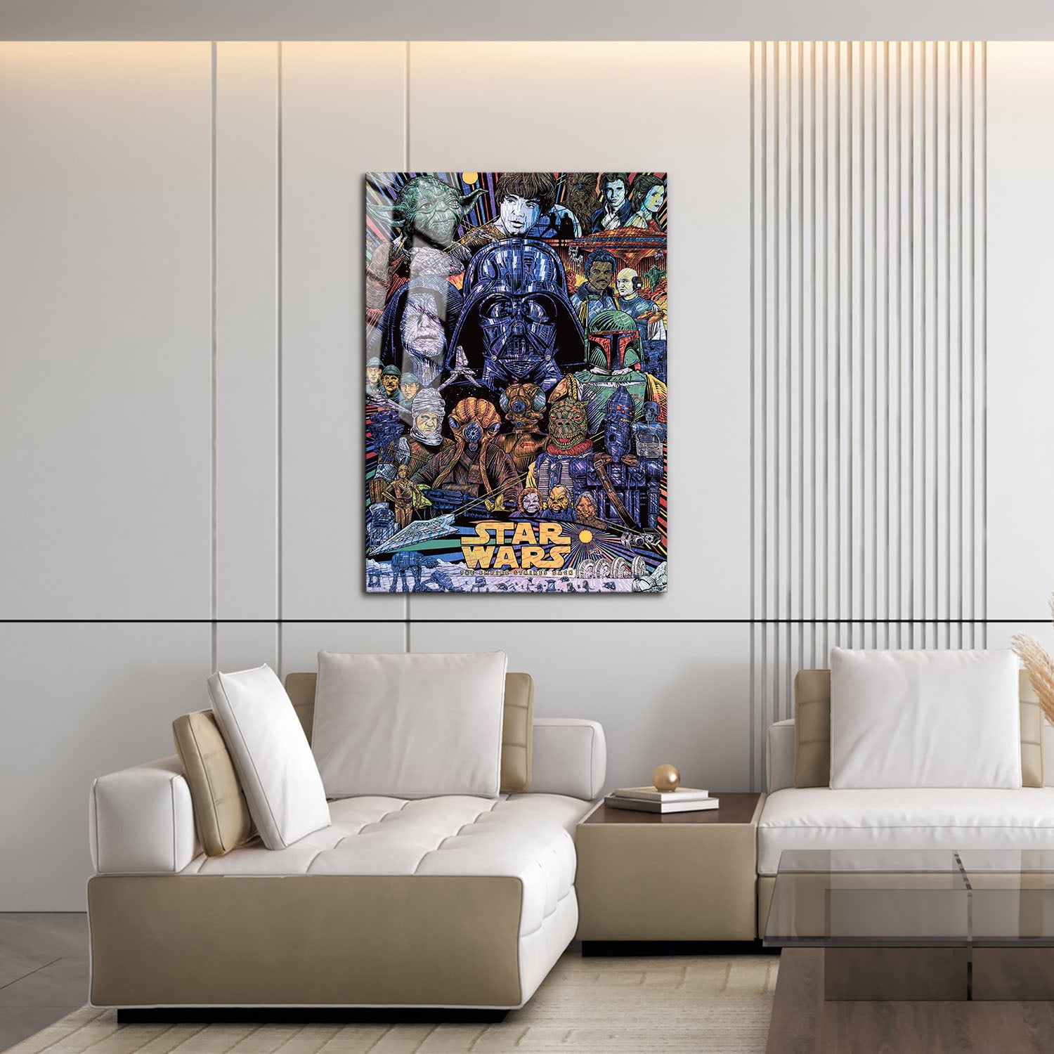 Flex Designs Metal Poster The Empire Strikes Back Sketch 16 x 24" Home Goods - Movie 1980 Movie Metal Poster